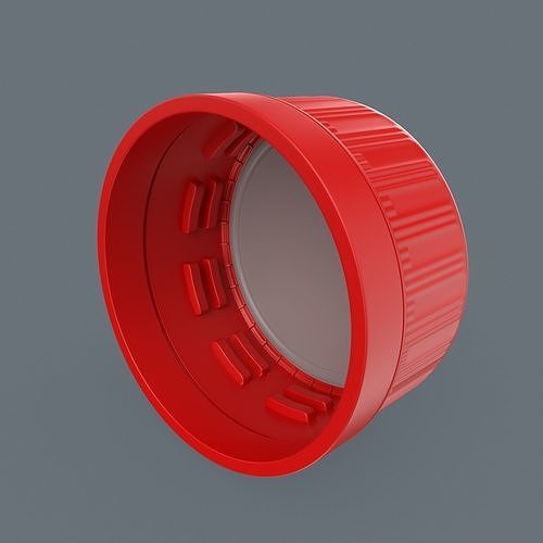 Plastic Bottle Cap High Poly 3D model