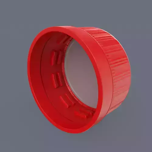 Plastic Bottle Cap High Poly 3D model