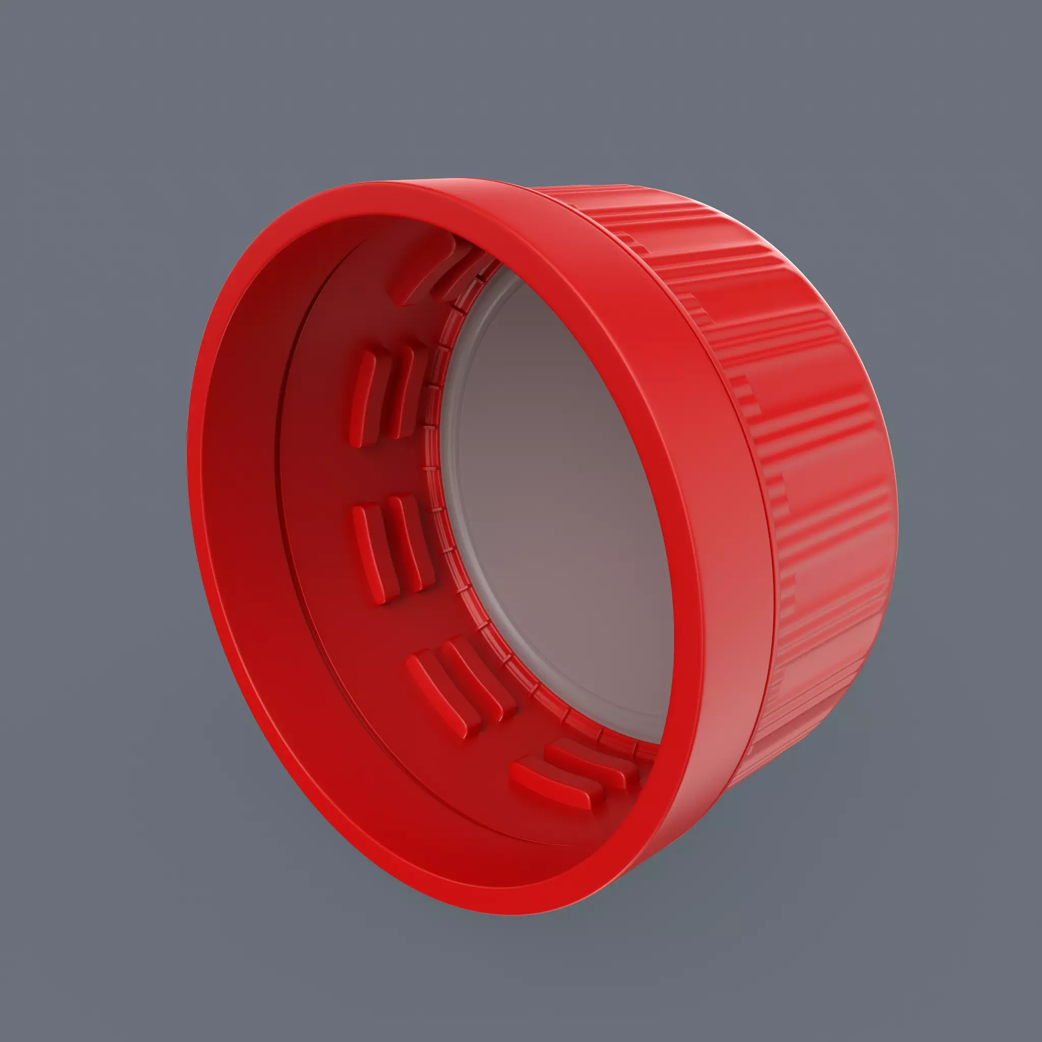 Plastic Bottle Cap High Poly 3D model_0
