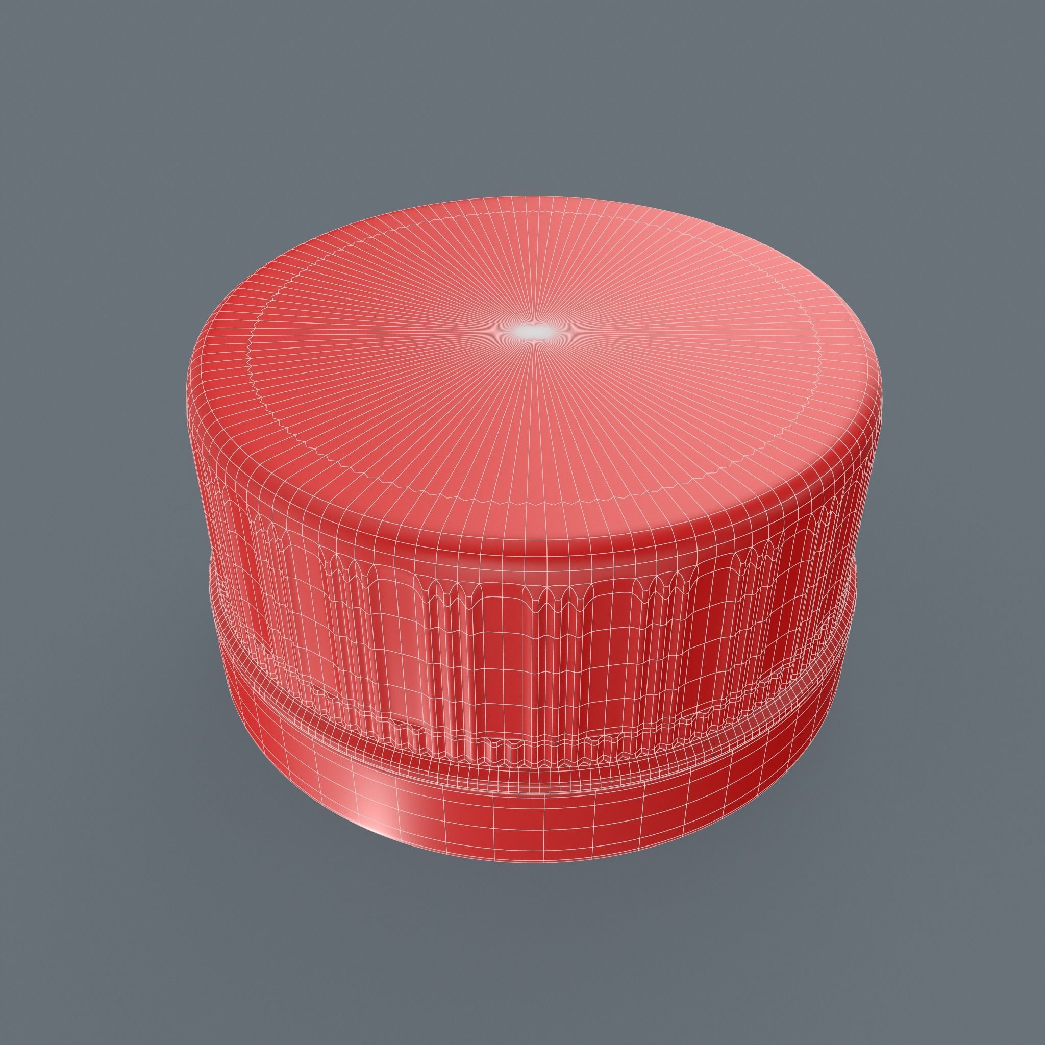 Plastic Bottle Cap High Poly 3D model_7