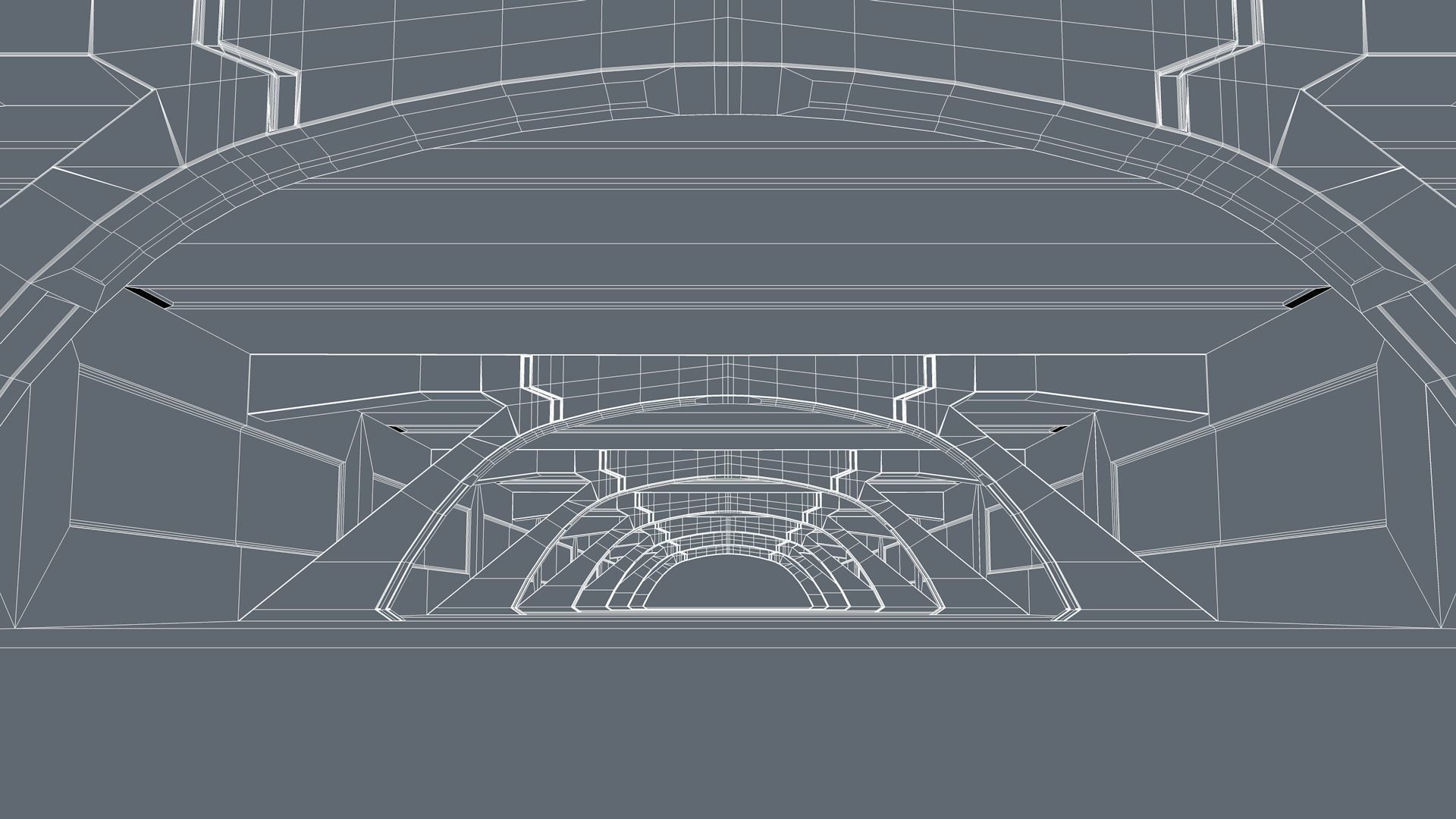 Sci Fi Tunnel 3D model_6