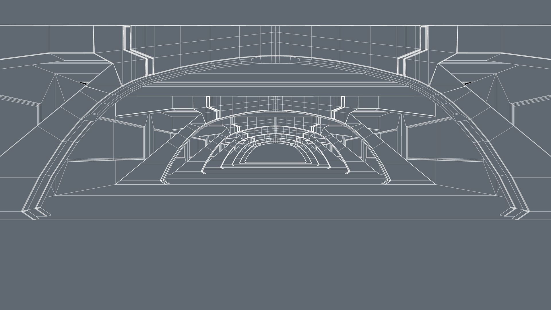 Sci Fi Tunnel 3D model_5