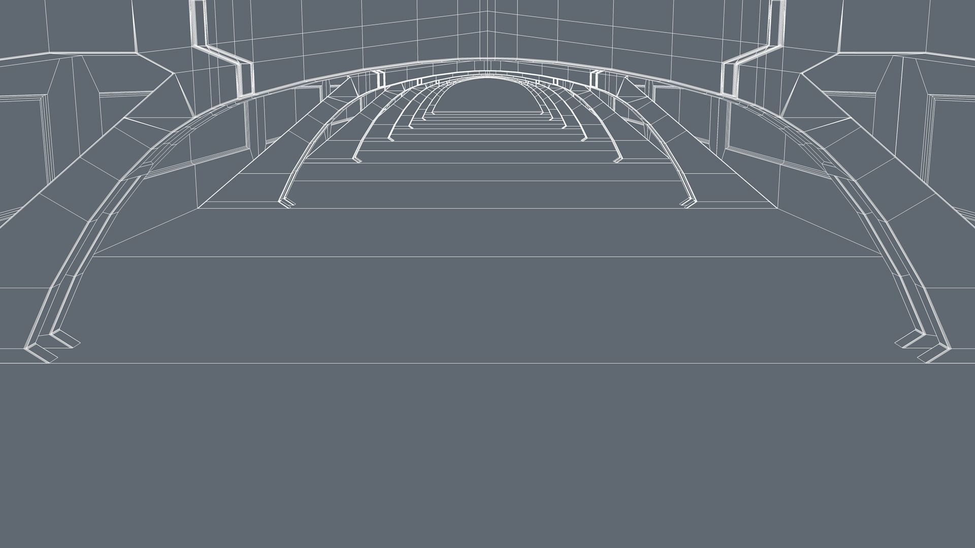 Sci Fi Tunnel 3D model_7