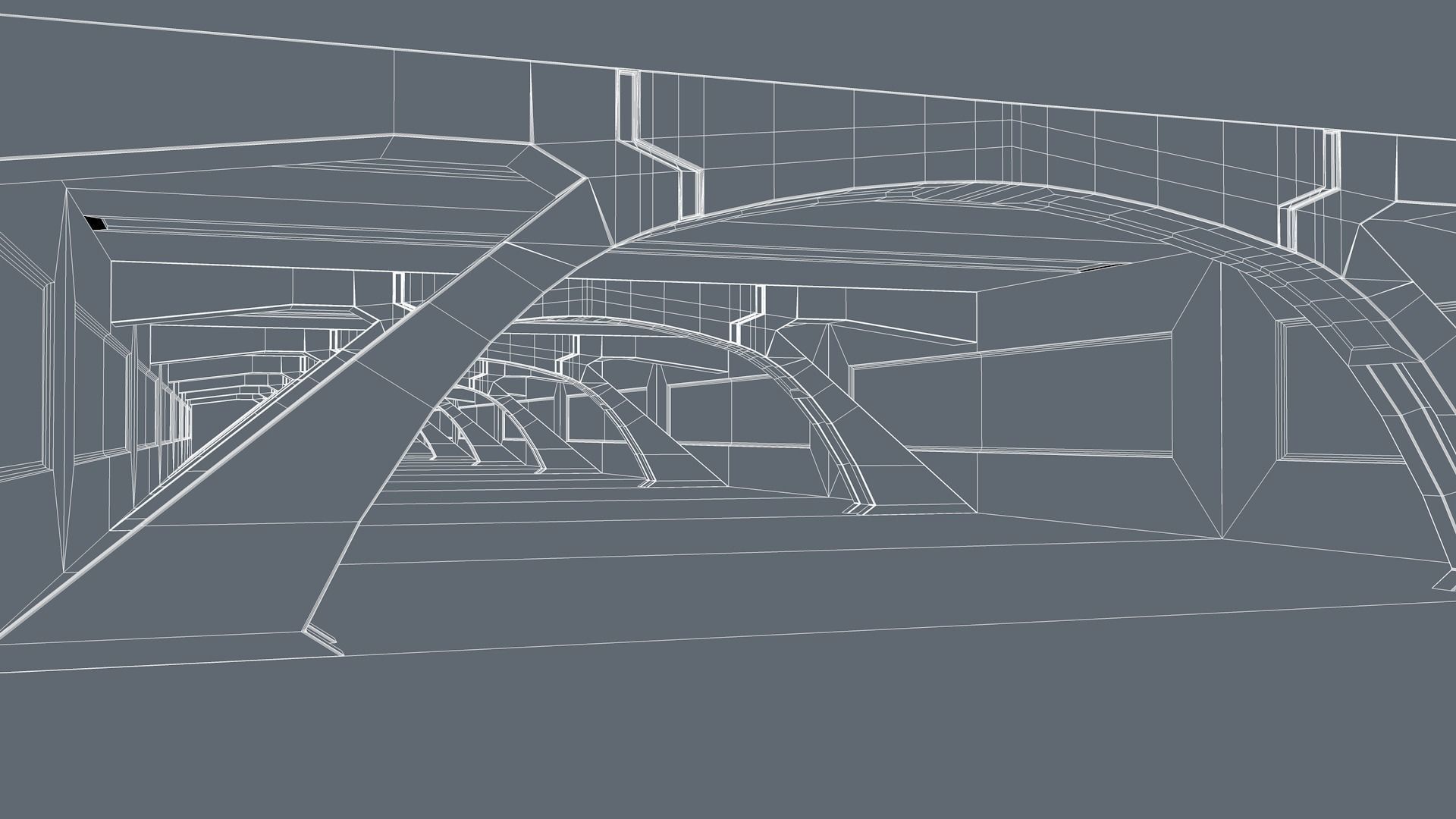 Sci Fi Tunnel 3D model_8