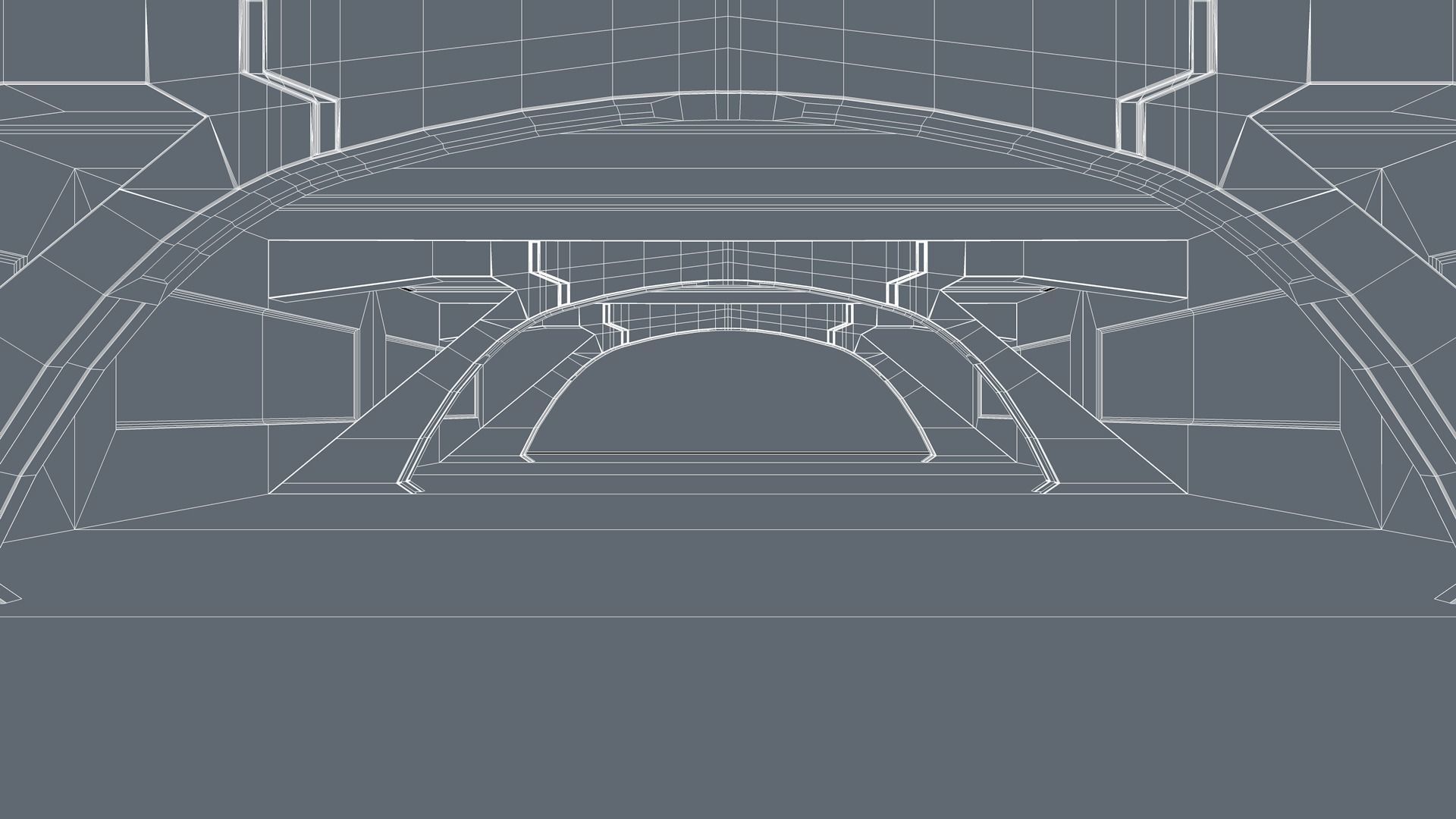 Sci Fi Tunnel 3D model_9