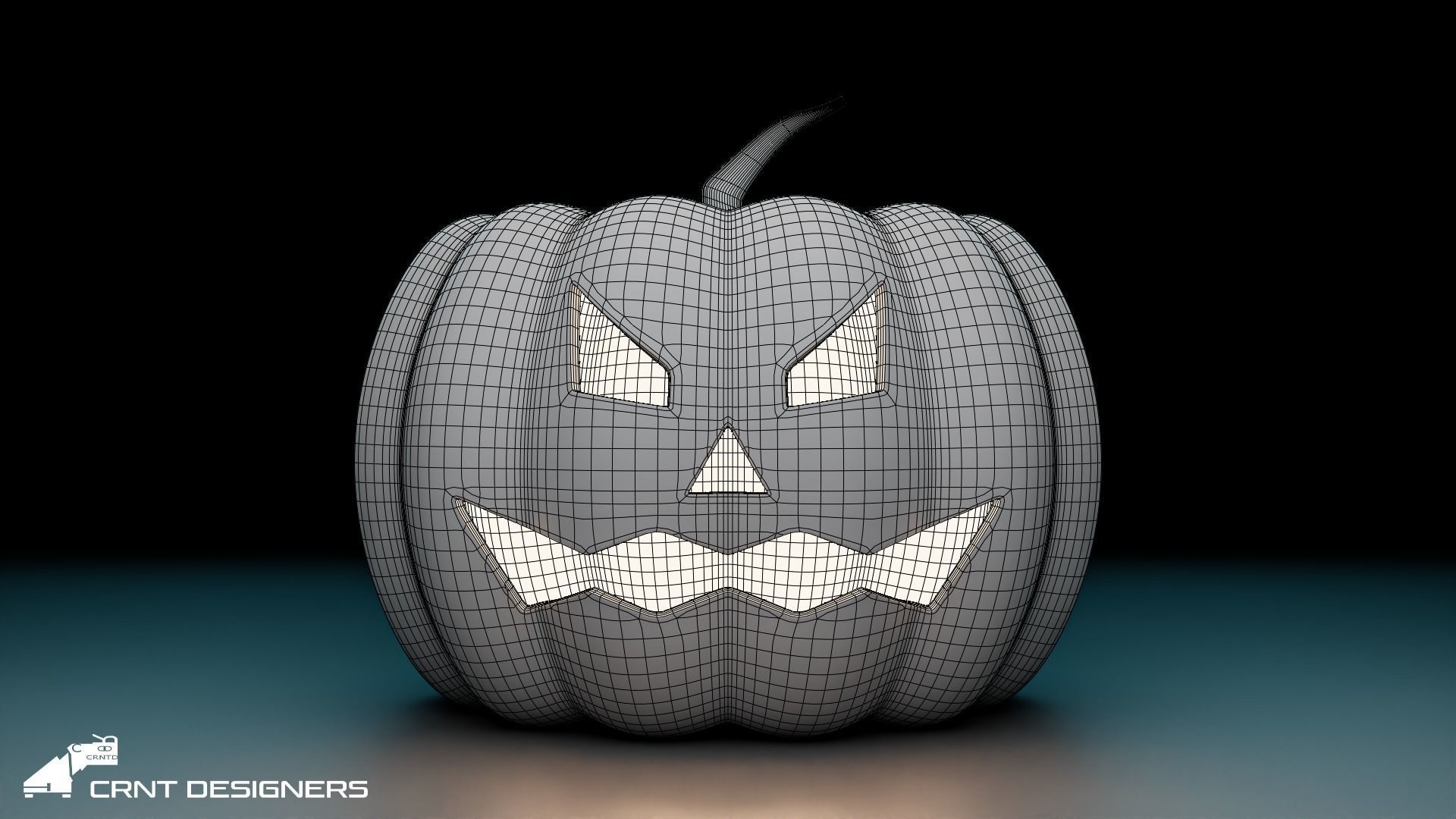Halloween Pumpkin 3D Model 3D model_1
