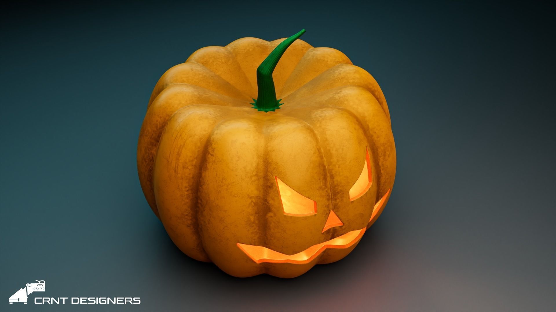Halloween Pumpkin 3D Model 3D model_5