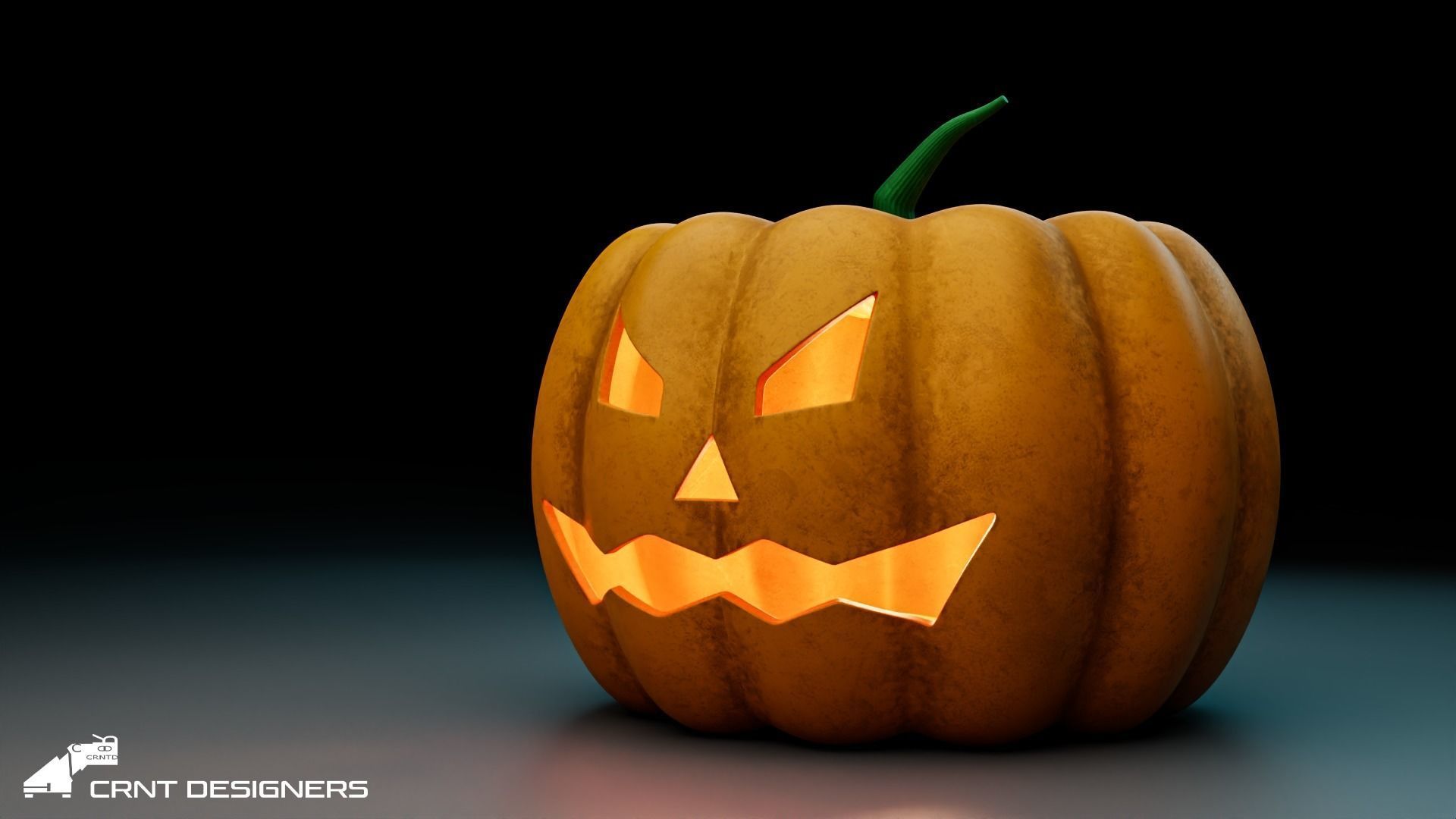 Halloween Pumpkin 3D Model 3D model_4