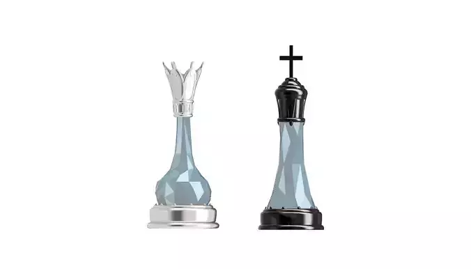 Cantarella Chess pieces King and Queen Vocaloid 3D print model