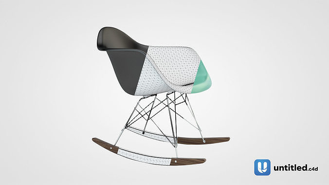 Eames plastic Armchair RAR 3D model