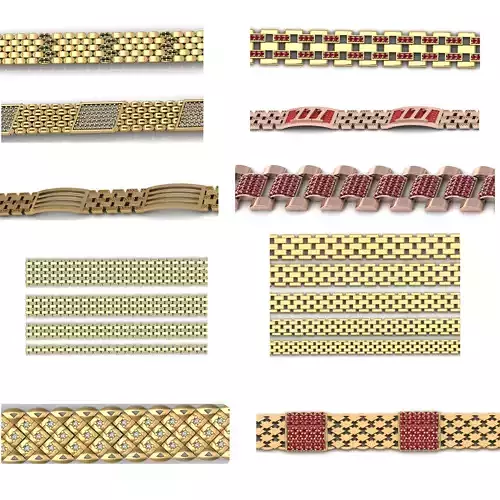 9 HIGHLY SOLD BRACELET LINK FOR ALL CAM MACHINE 3D Model Collection