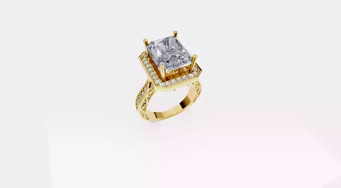 Emerald Engagement Ring