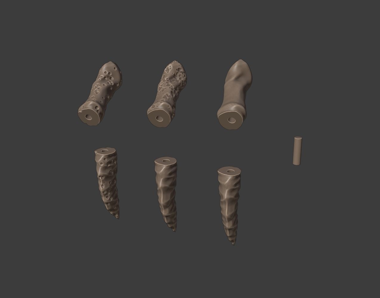 Hip Bone Dagger - 3D file - STL 3D print model_1