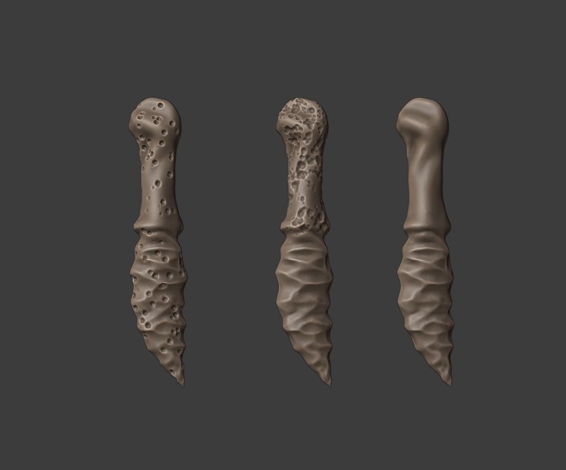 Hip Bone Dagger - 3D file - STL 3D print model_4