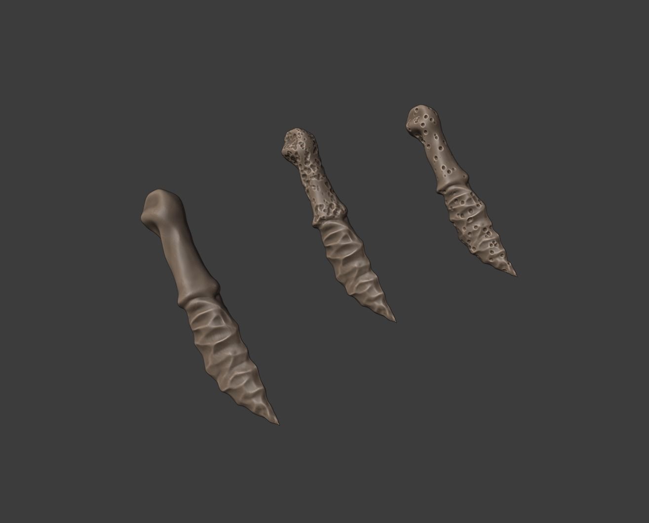 Hip Bone Dagger - 3D file - STL 3D print model_2