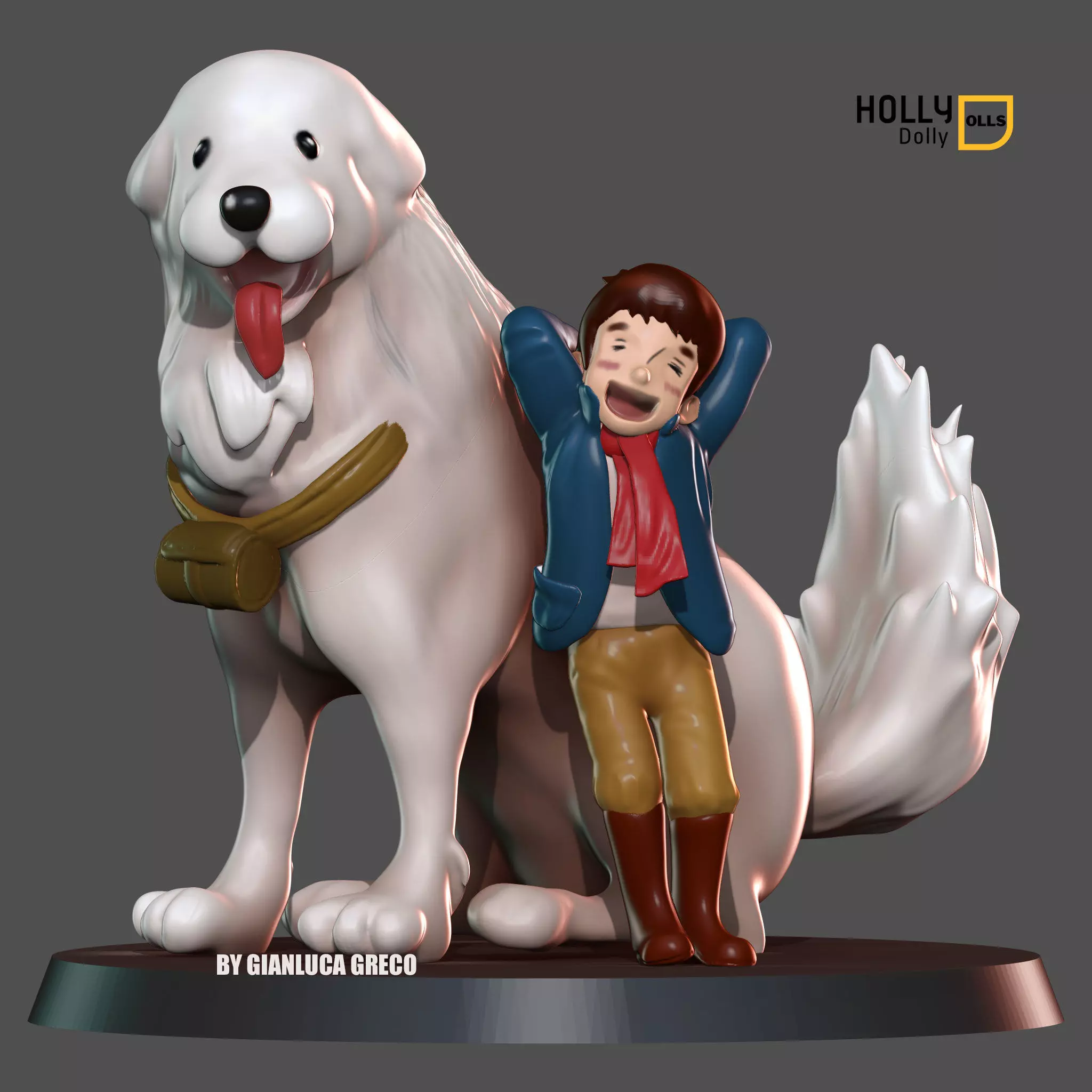 Belle e Sebastien 3D print model