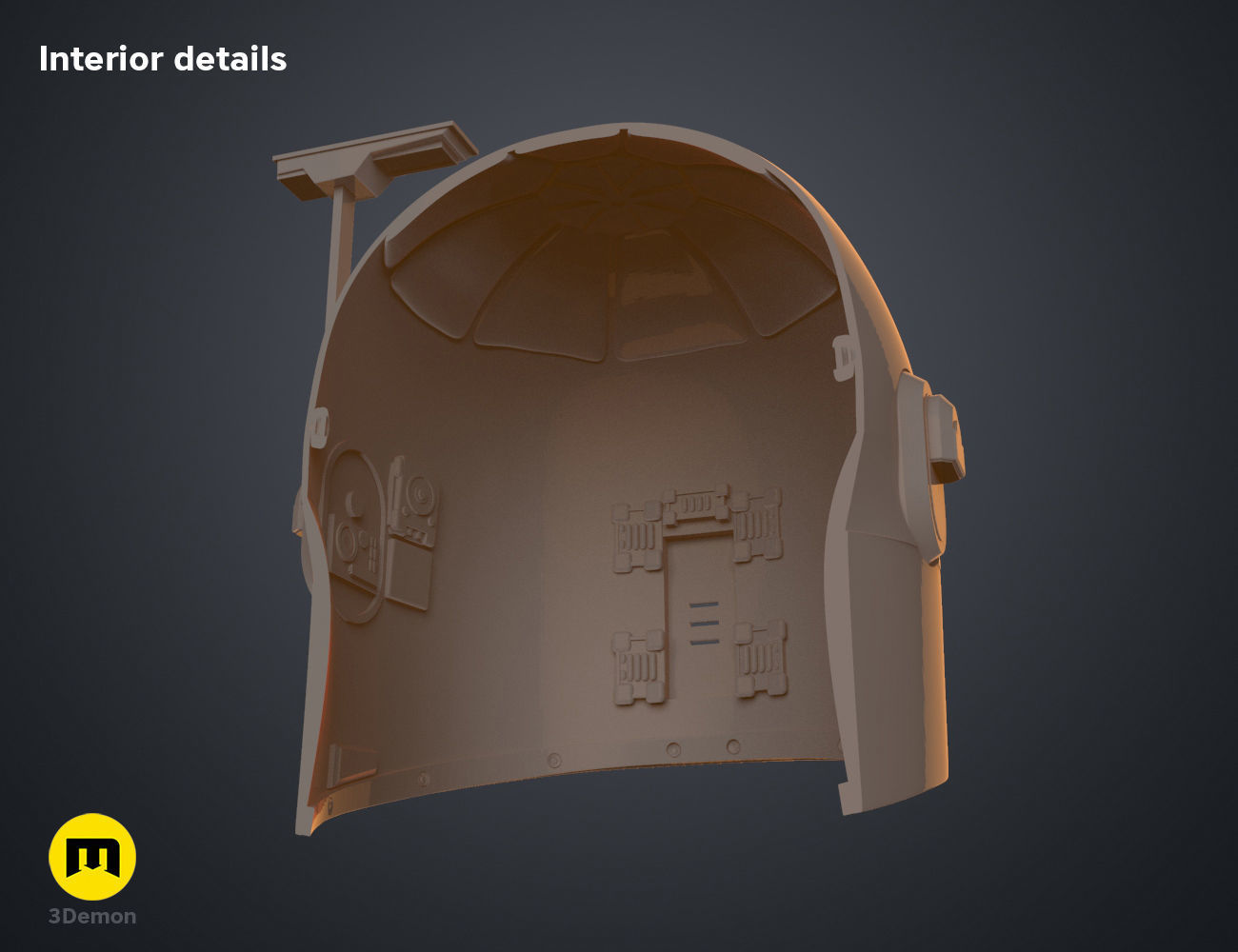 Sabine Wren Cosplay Helmet from Star Wars Ahsoka 3D print model_9