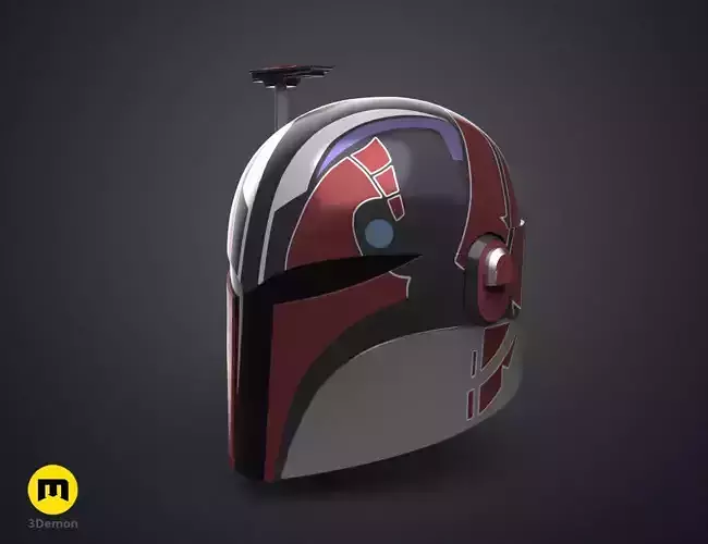 Sabine Wren Cosplay Helmet from Star Wars Ahsoka 3D print model Sabine Wren Cosplay Helmet from Star Wars Ahsoka 3D print model