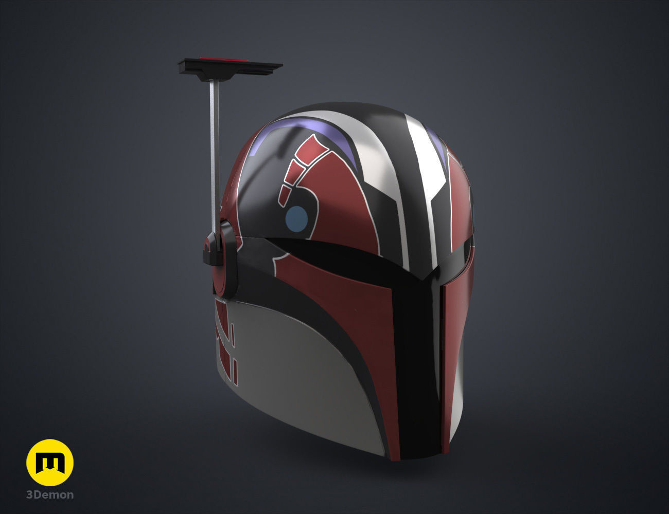 Sabine Wren Cosplay Helmet from Star Wars Ahsoka 3D print model_20