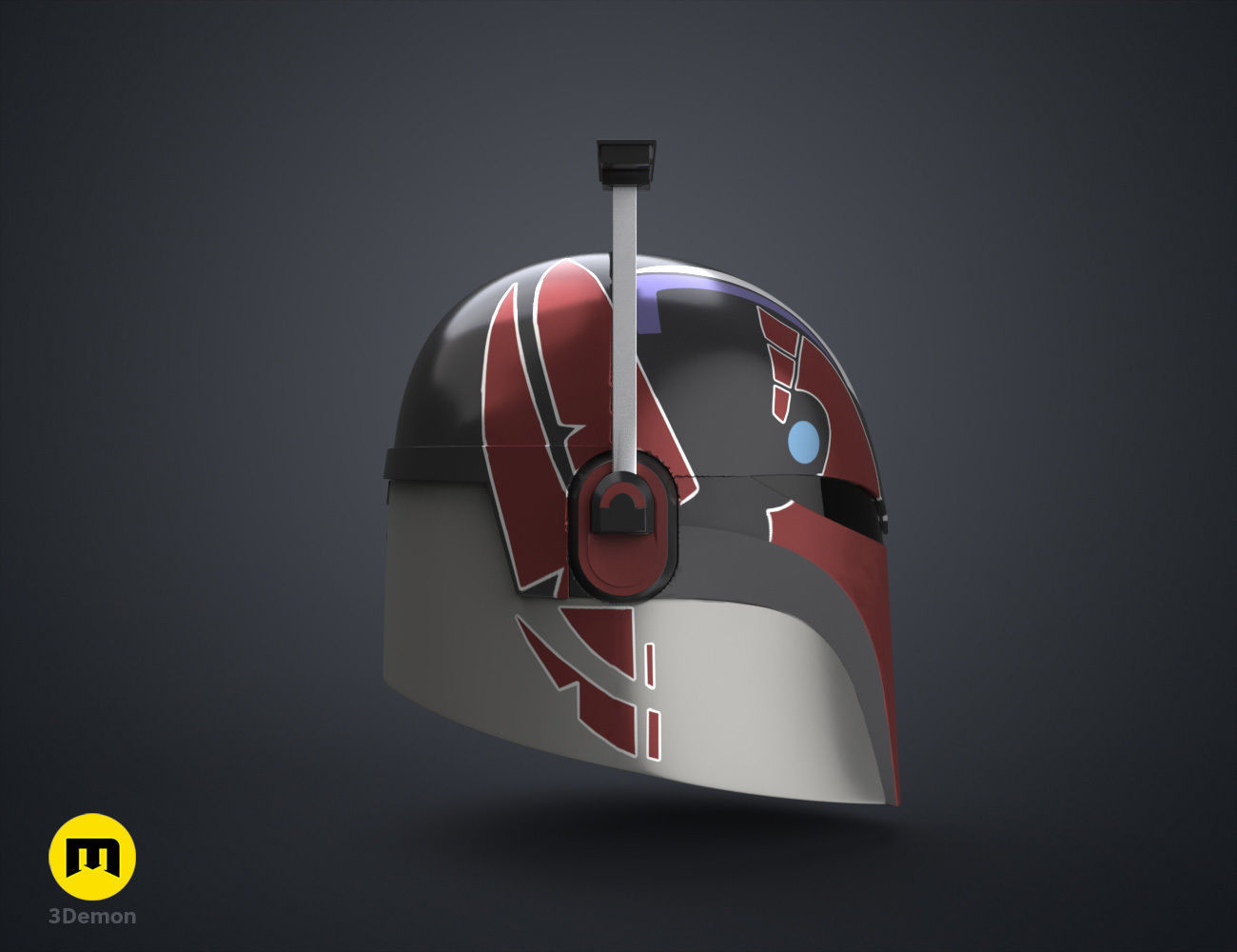 Sabine Wren Cosplay Helmet from Star Wars Ahsoka 3D print model_2