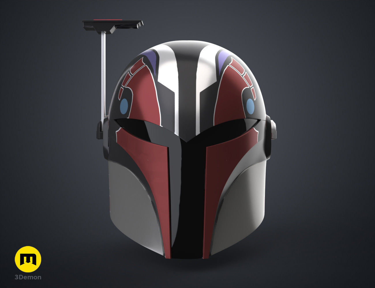 Sabine Wren Cosplay Helmet from Star Wars Ahsoka 3D print model_1