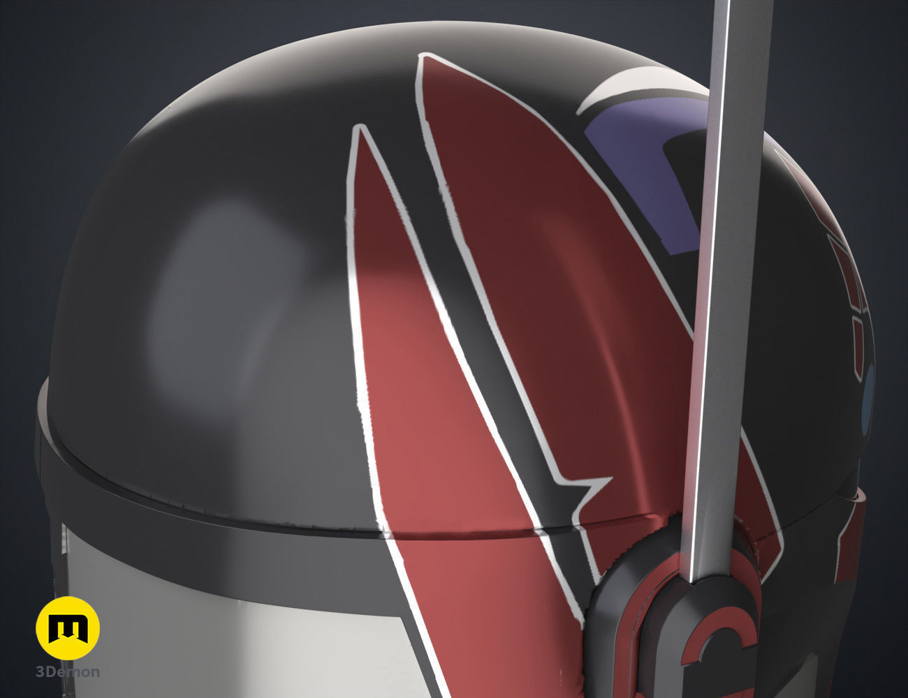 Sabine Wren Cosplay Helmet from Star Wars Ahsoka 3D print model_15