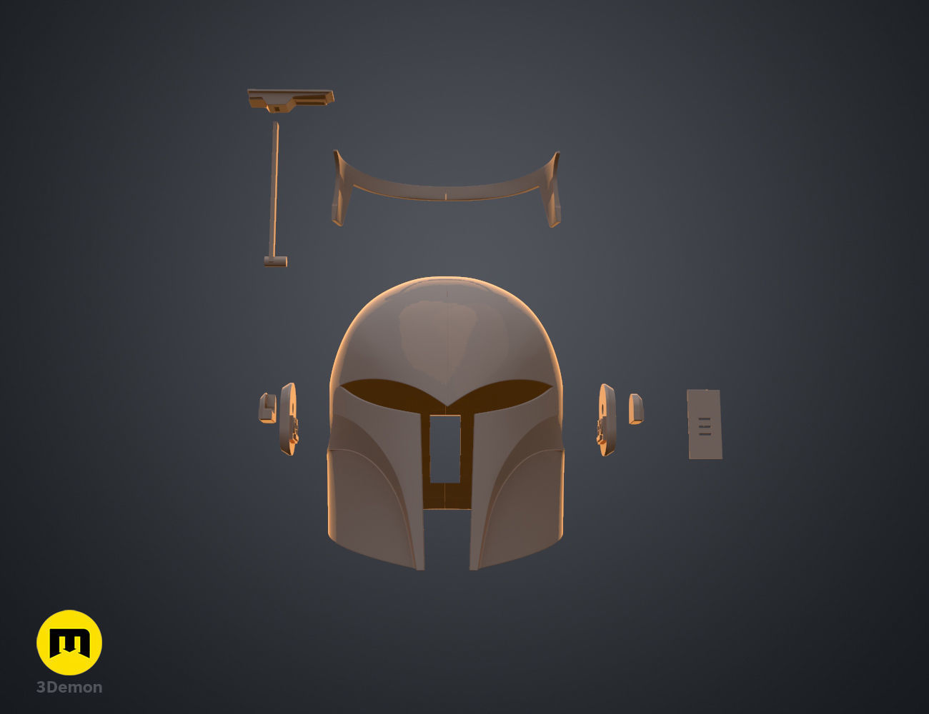 Sabine Wren Cosplay Helmet from Star Wars Ahsoka 3D print model_7