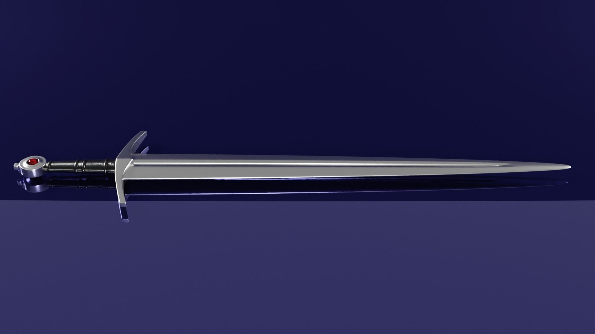 Iron sword 3D model 3D model_1