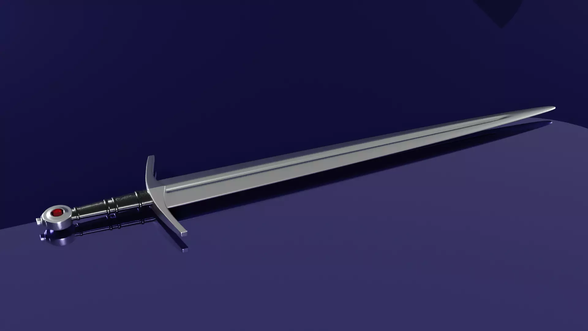 Iron sword 3D model 3D model_0