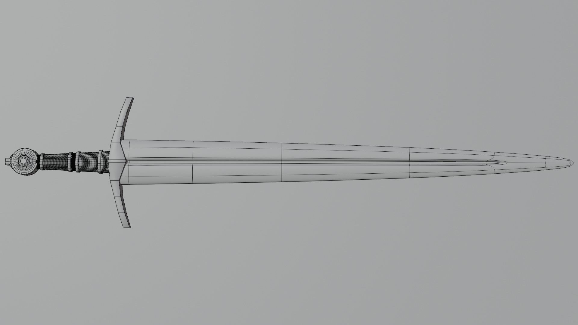 Iron sword 3D model 3D model_8