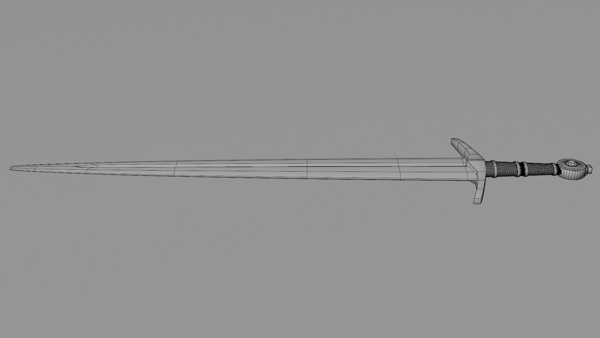 Iron sword 3D model 3D model_11