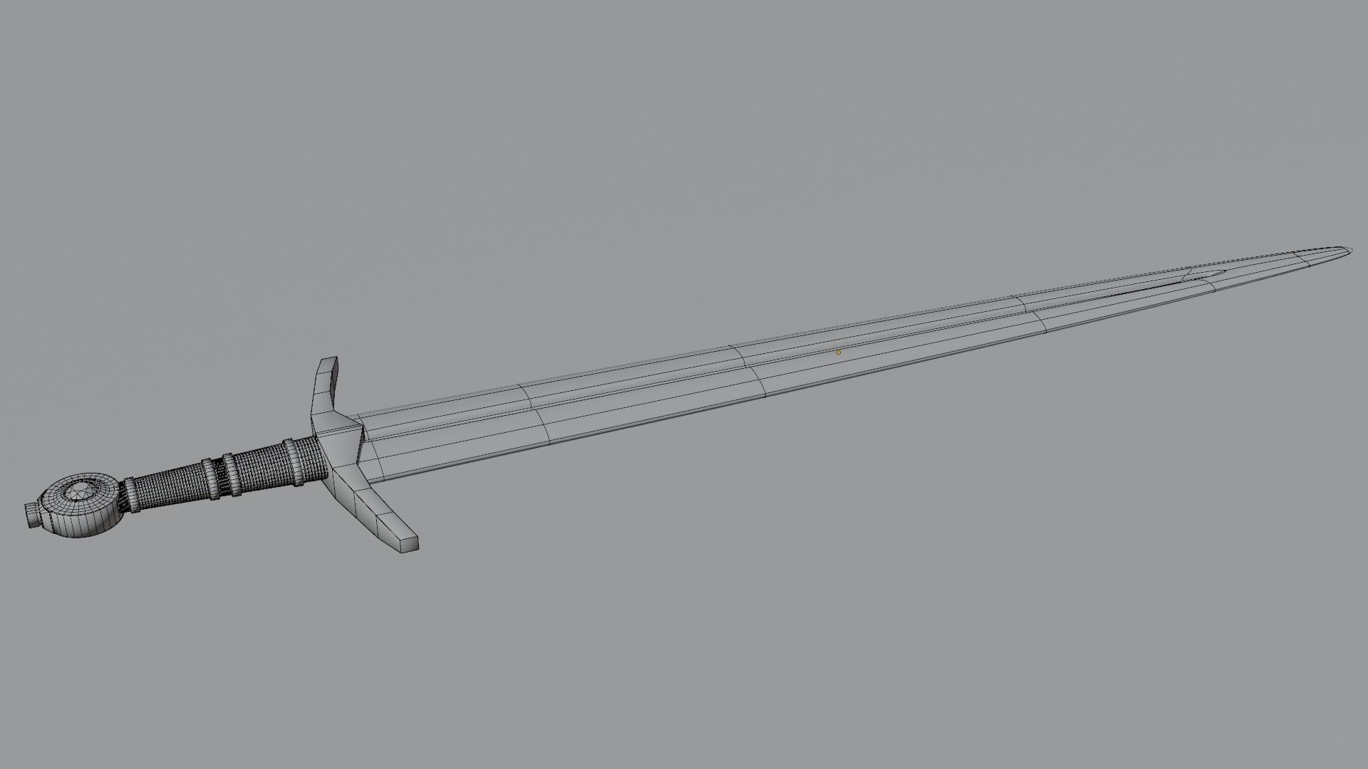 Iron sword 3D model 3D model_6