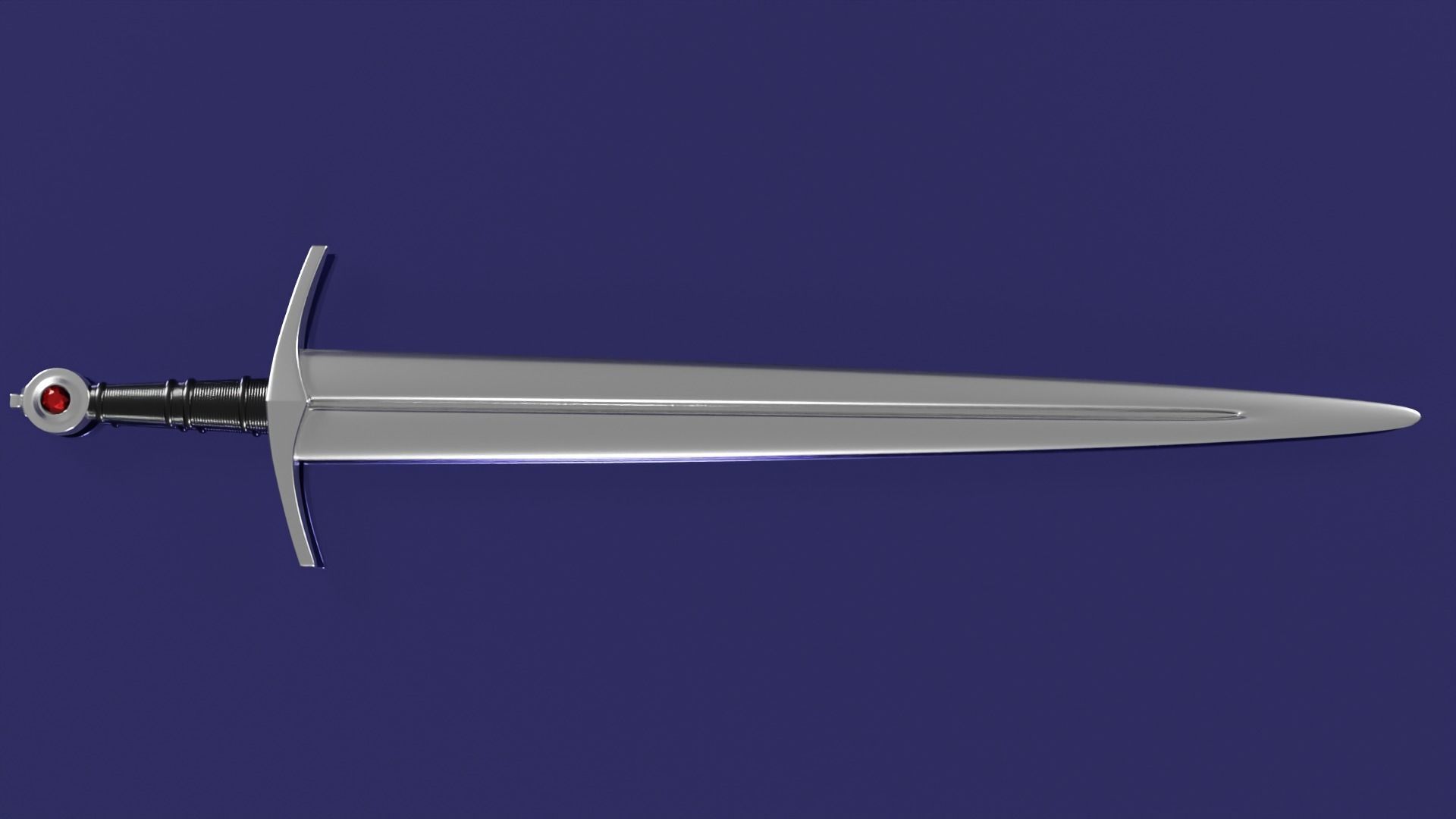 Iron sword 3D model 3D model_2