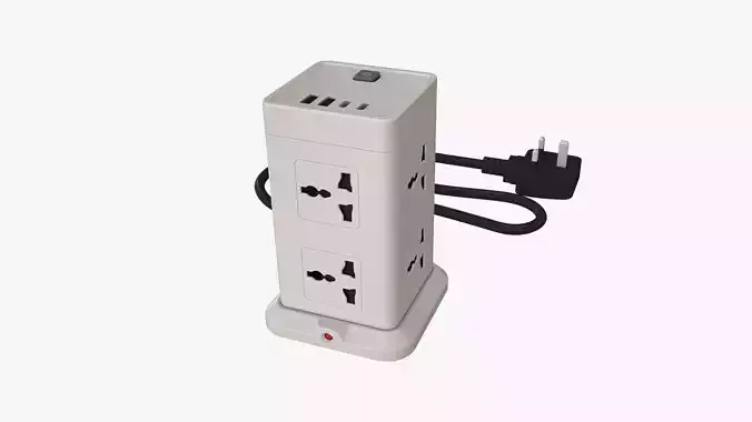 8-Way Tower Extension Lead