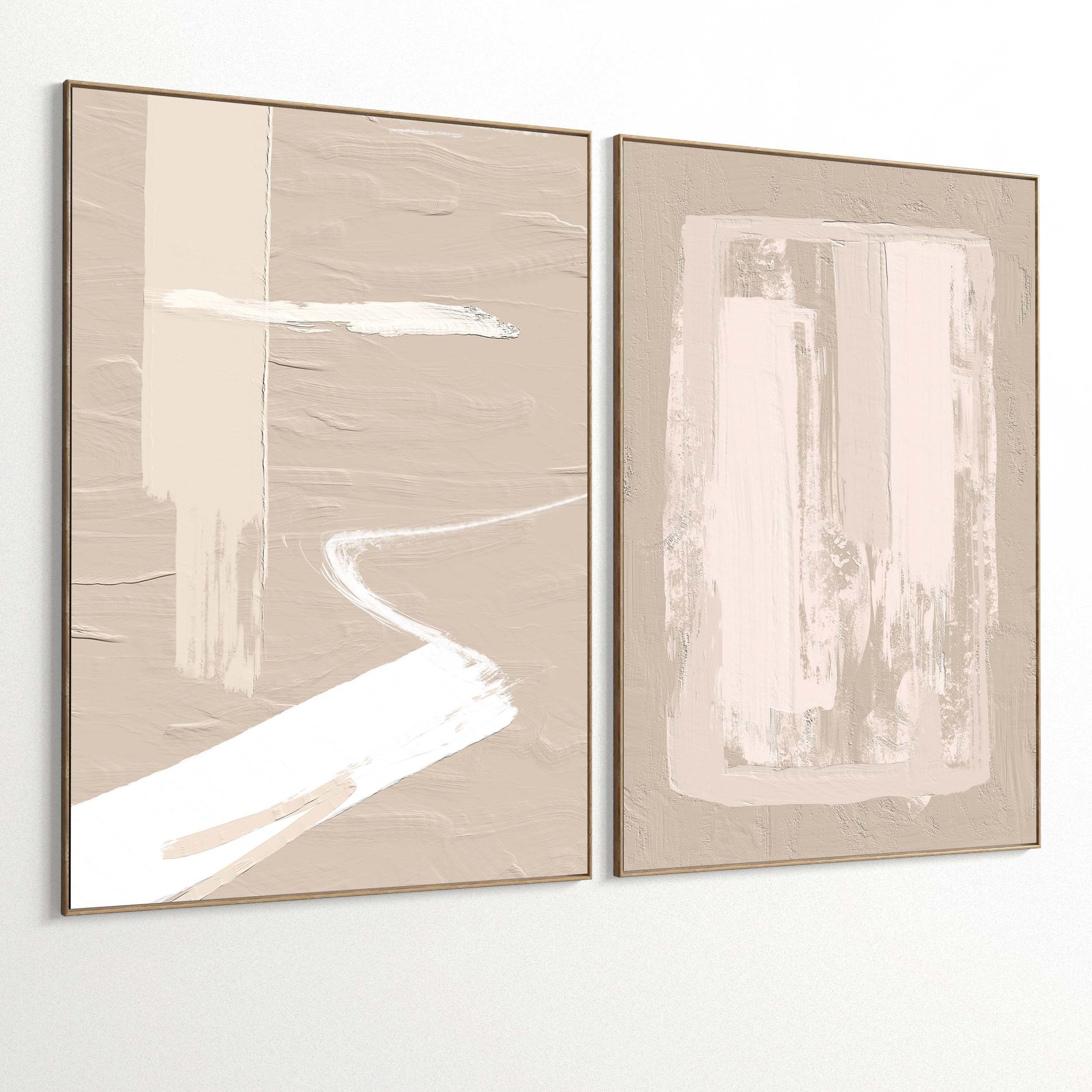 Plaster Two Photo Frame 405 Low-poly 3D model_1