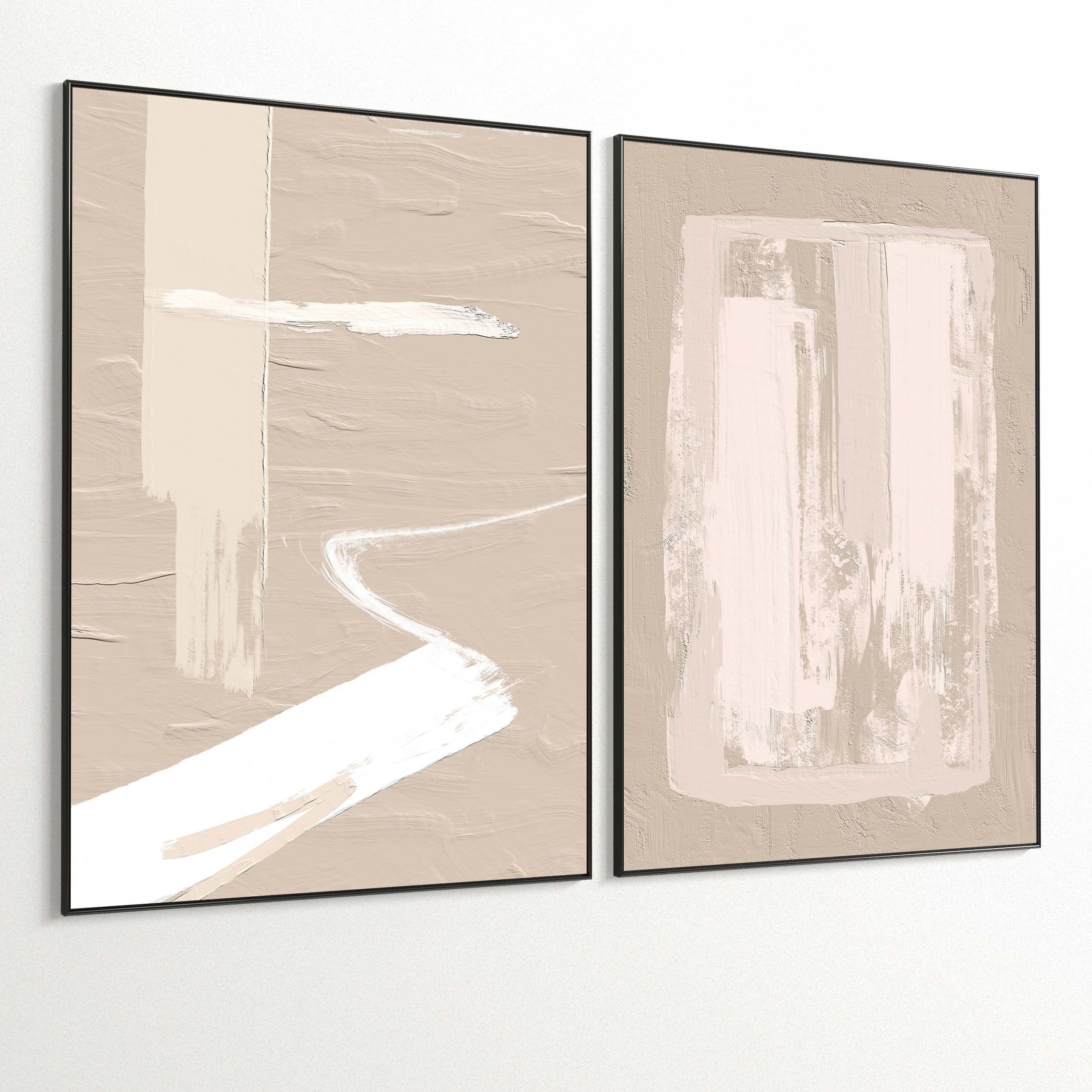 Plaster Two Photo Frame 405 Low-poly 3D model_5