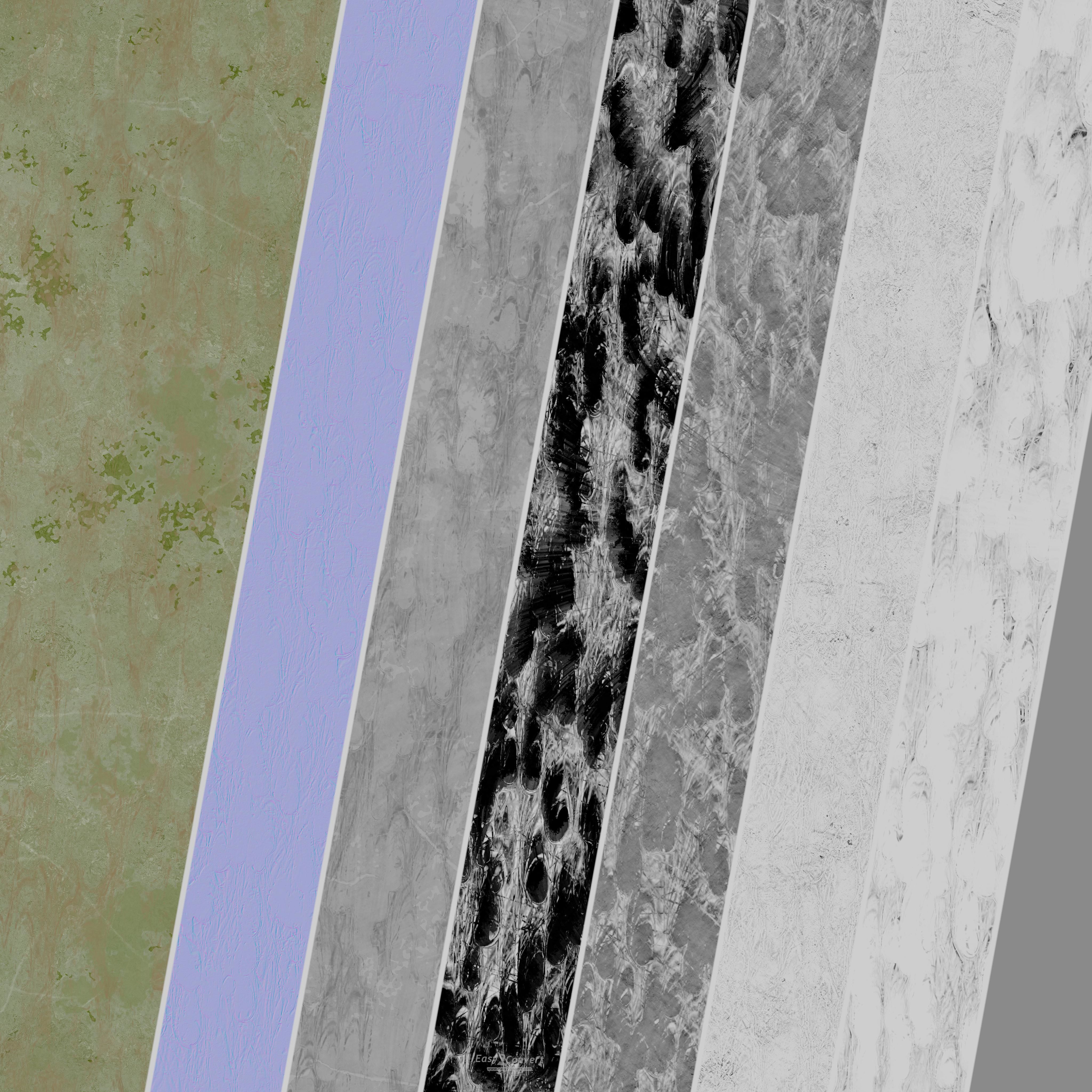 Plaster Patina Materials 01-02 - PBR - Seamless - 4k - SBSAR  Texture_5