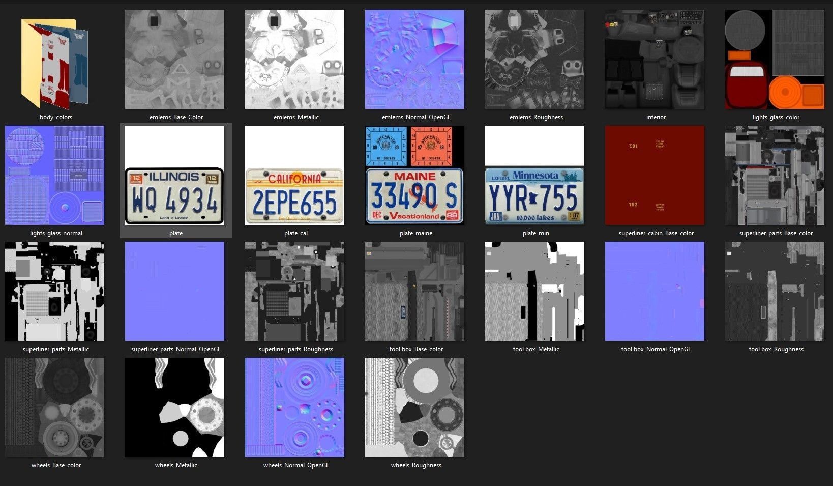 SuperLiner dropdeck trailer Low-poly 3D model_53