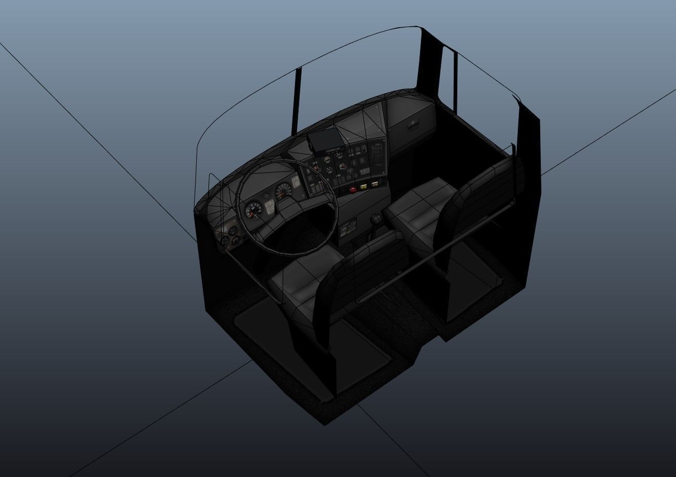 SuperLiner dropdeck trailer Low-poly 3D model_48