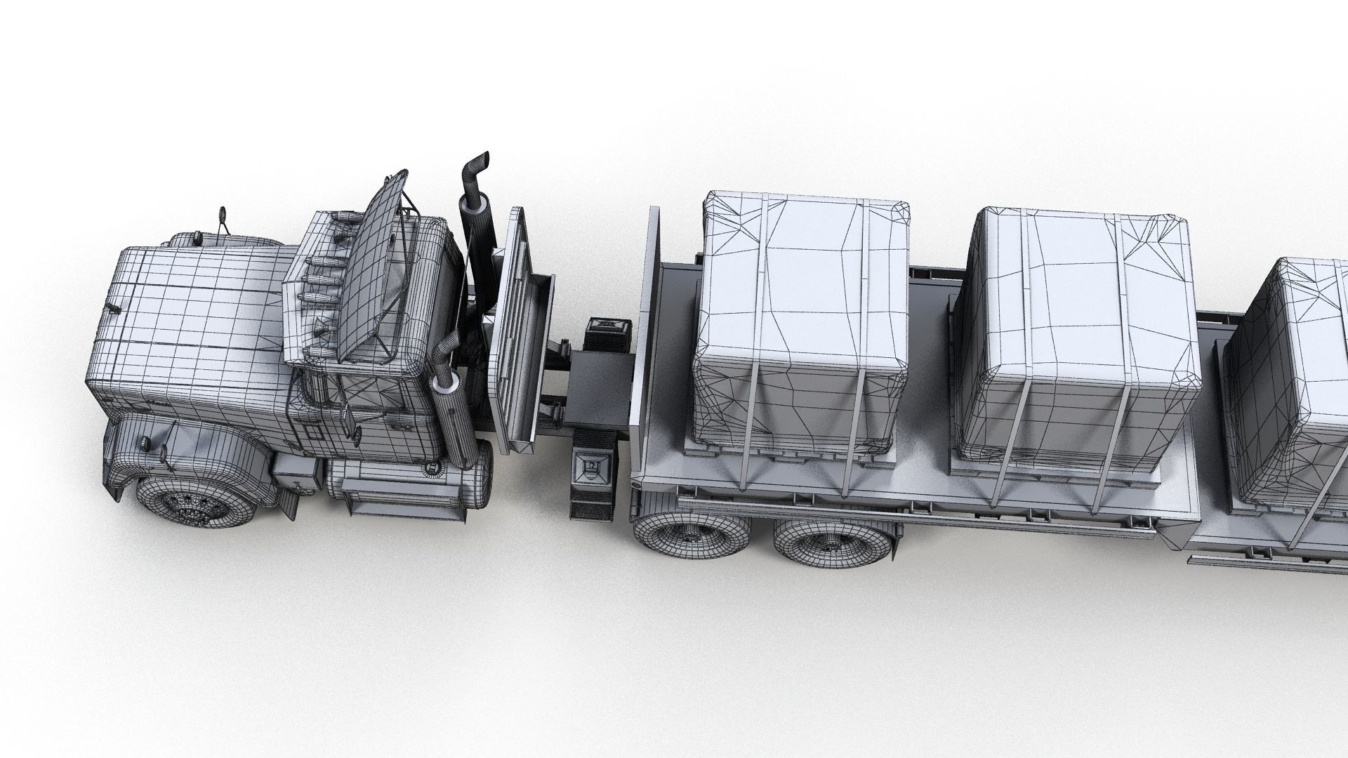 SuperLiner dropdeck trailer Low-poly 3D model_15