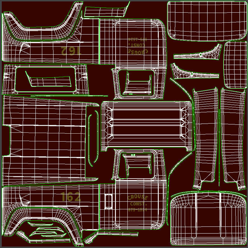 SuperLiner dropdeck trailer Low-poly 3D model_49