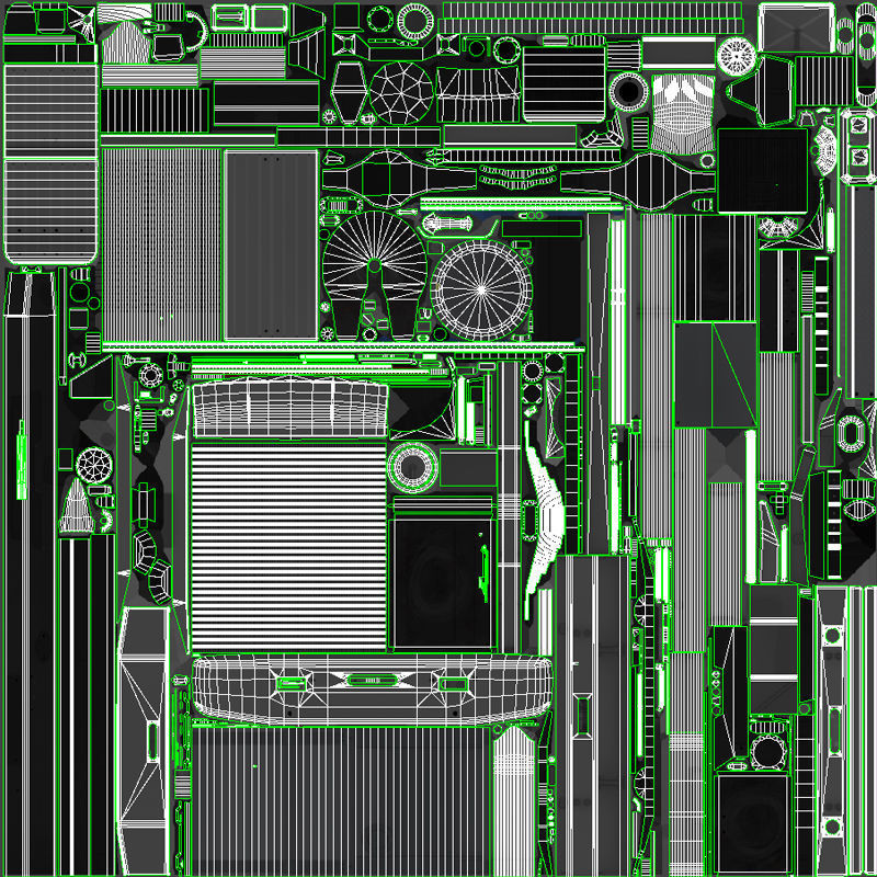 SuperLiner dropdeck trailer Low-poly 3D model_52