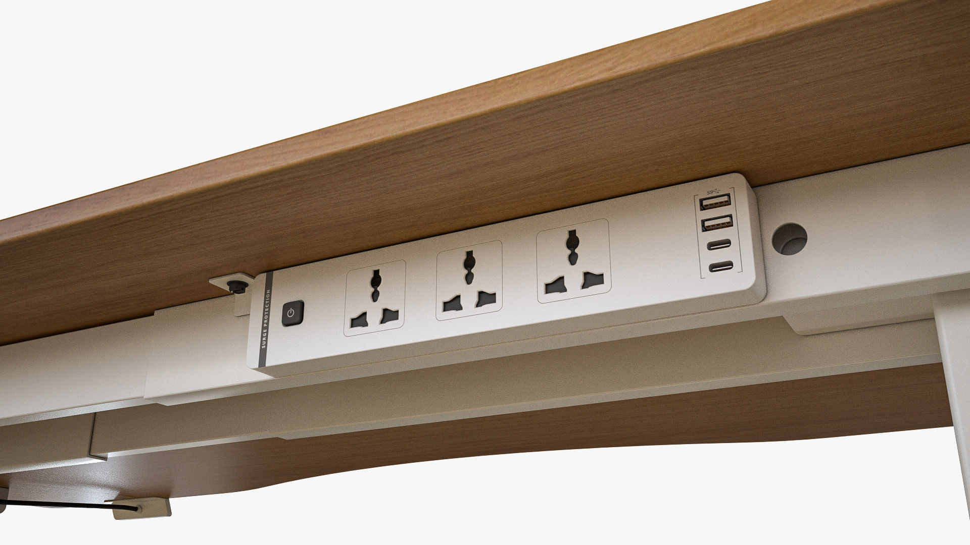 Curved Standing Desk 3D model_14