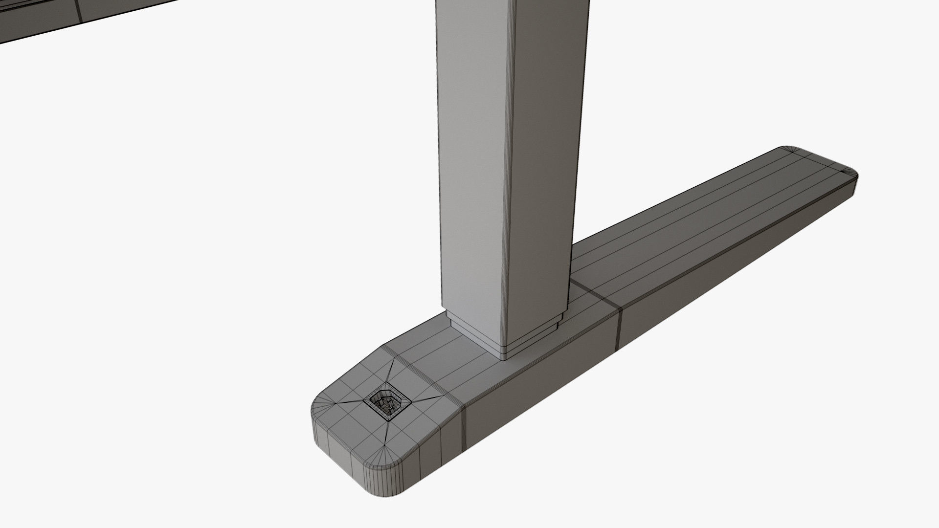 Curved Standing Desk 3D model_20