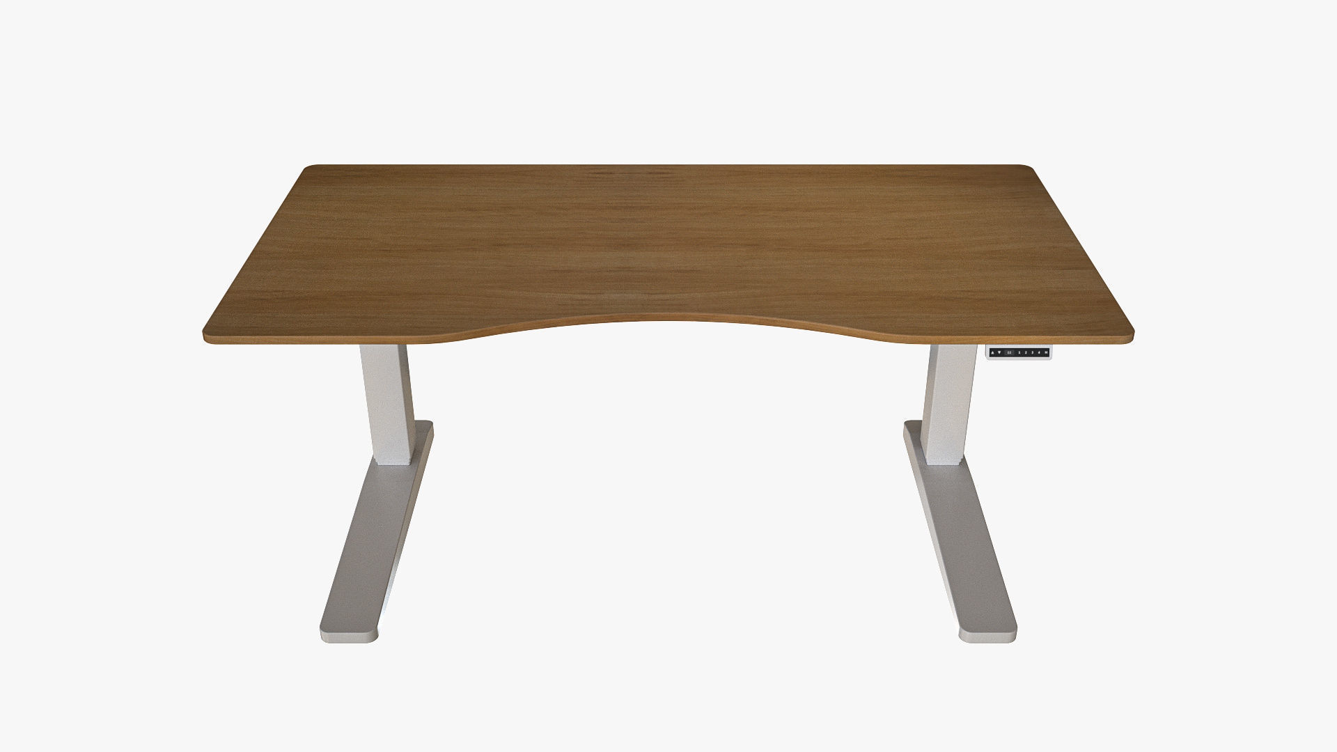 Curved Standing Desk 3D model_7