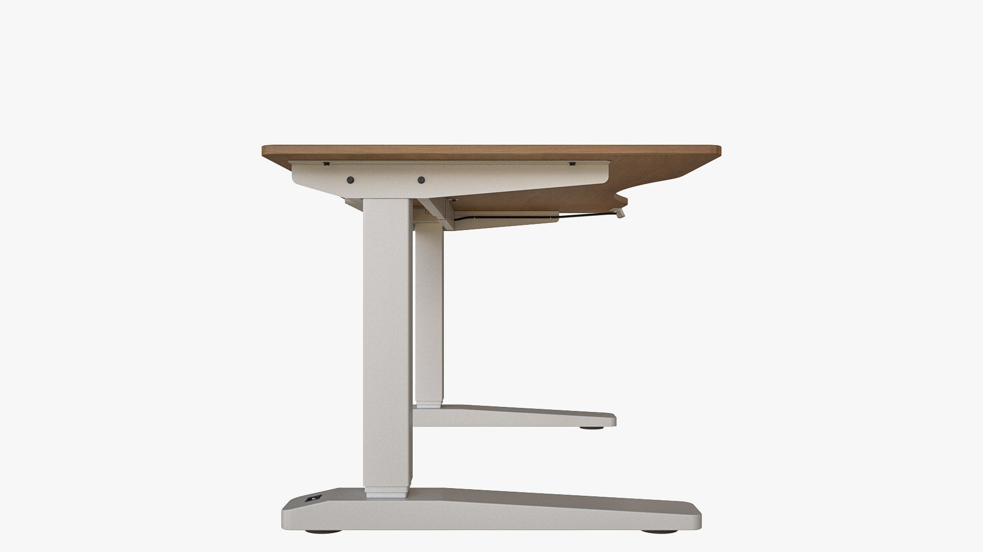 Curved Standing Desk 3D model_3