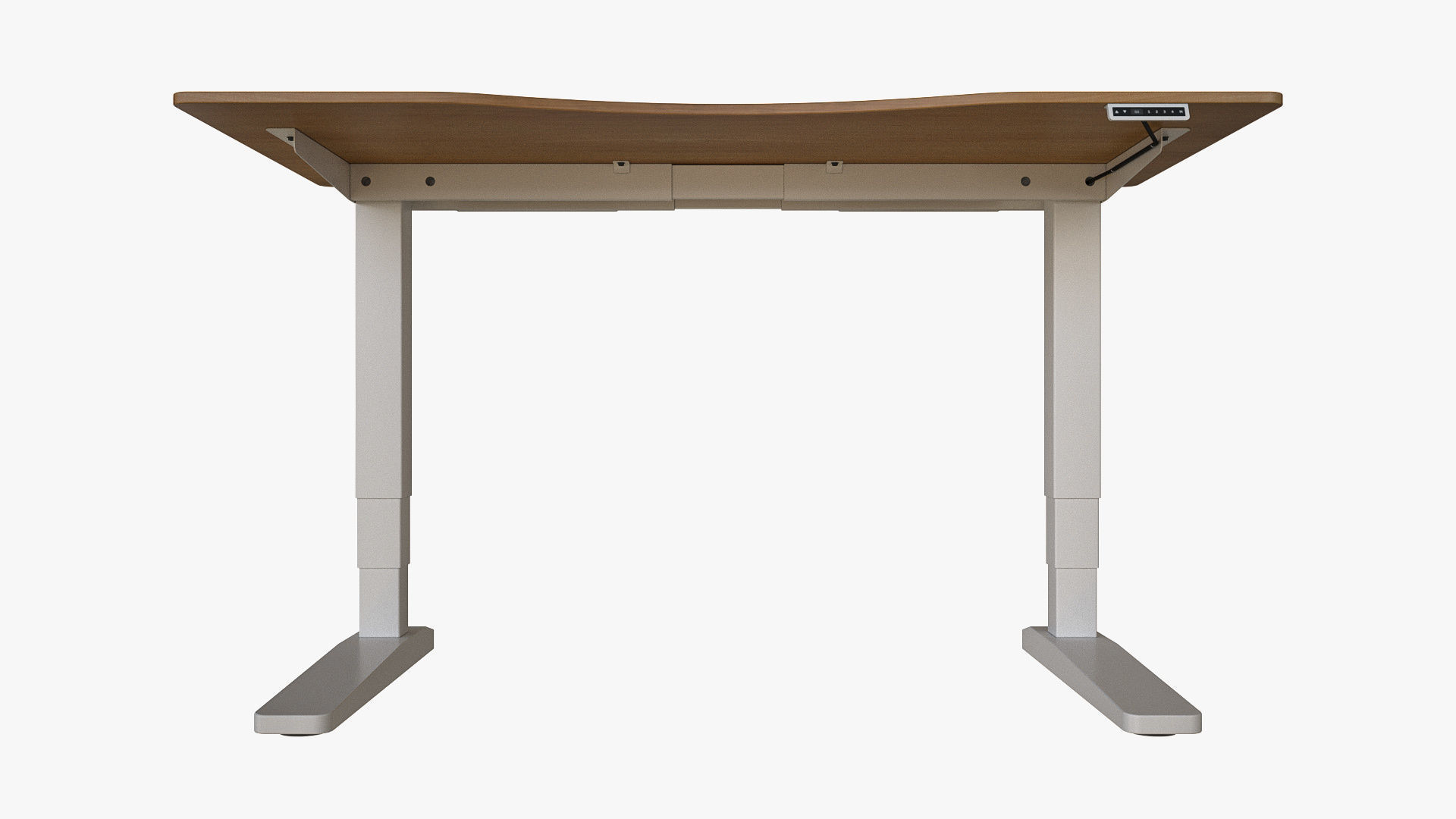 Curved Standing Desk 3D model_2