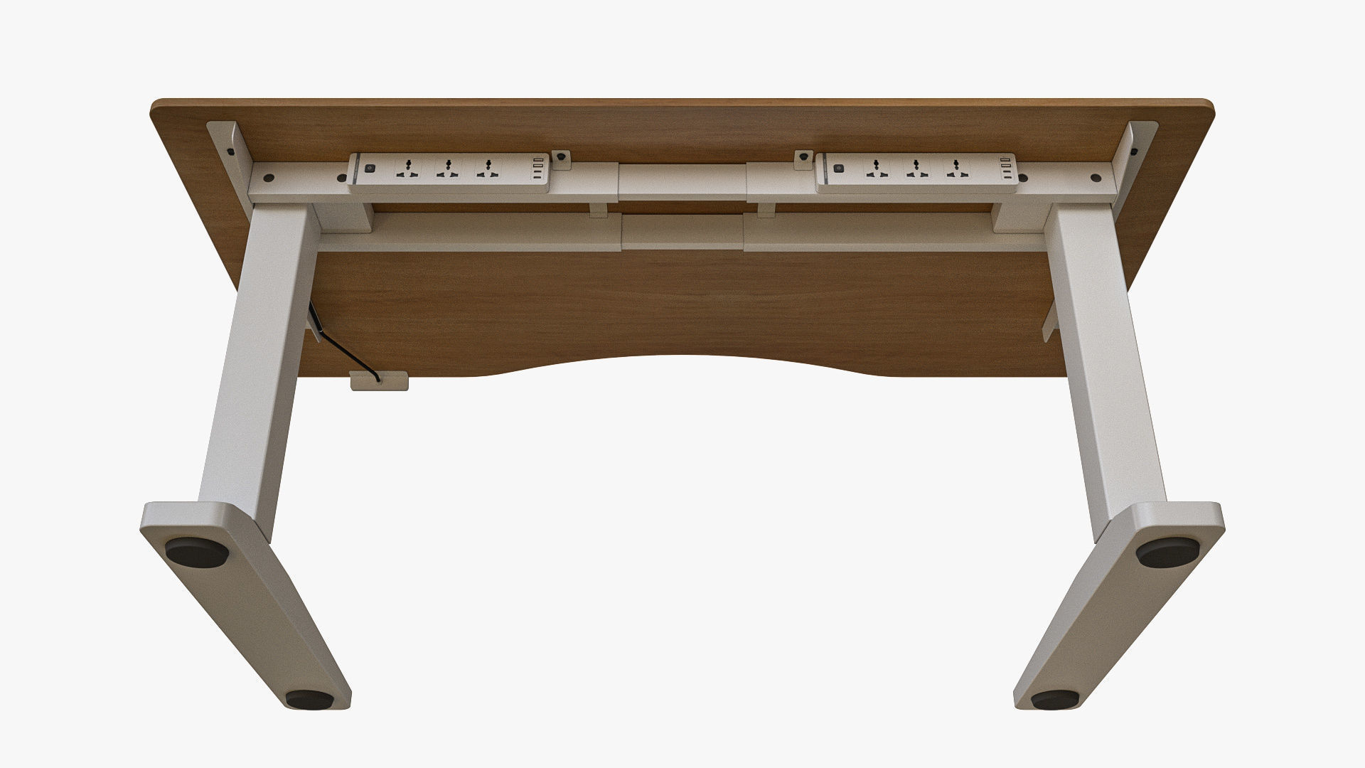Curved Standing Desk 3D model_12