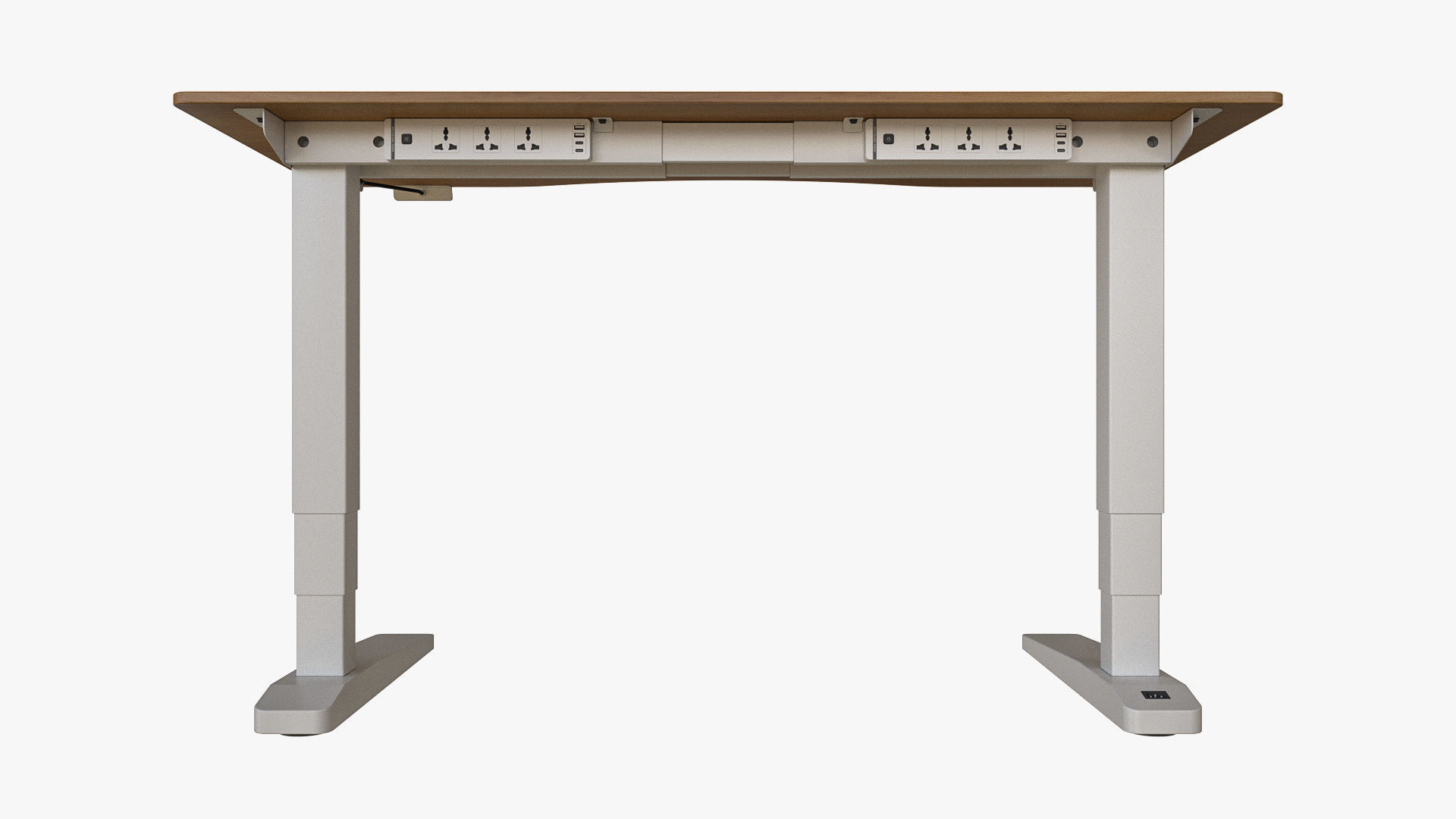 Curved Standing Desk 3D model_6