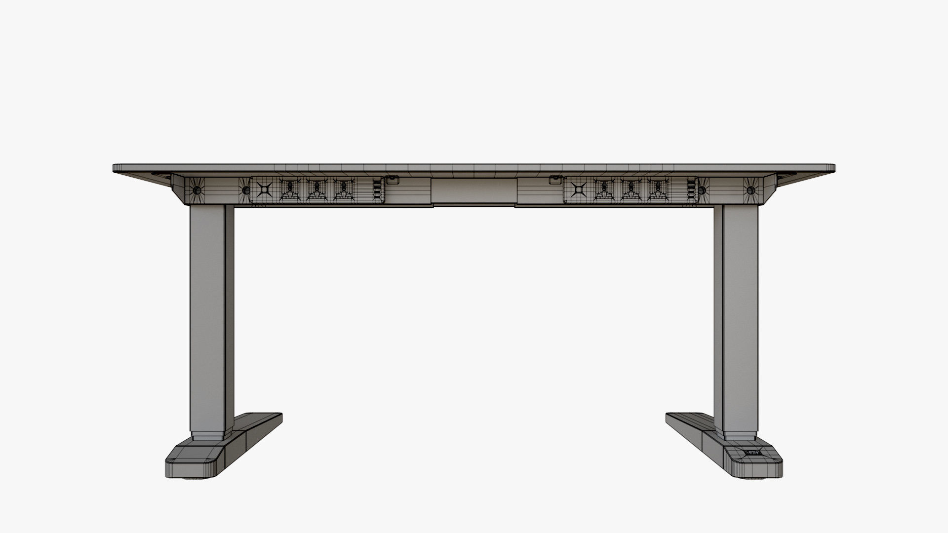 Curved Standing Desk 3D model_17